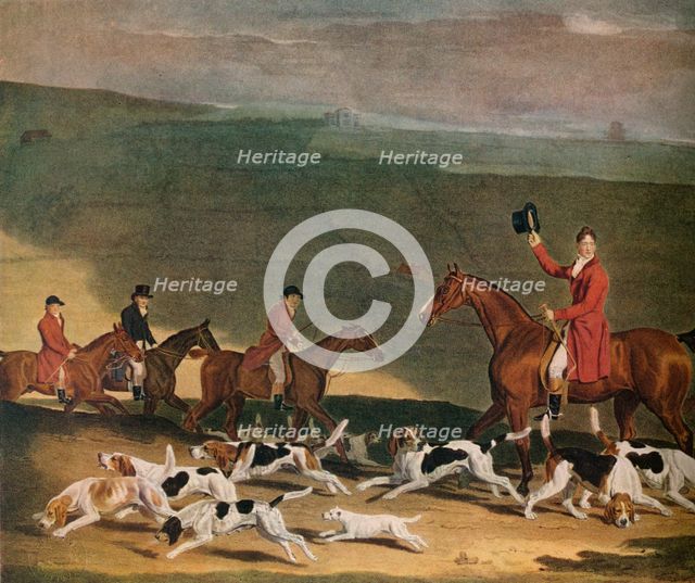 'Francis Dukinfield Astley, Esq., and his Harriers', 1809. (1941). Artist: Richard Woodman.