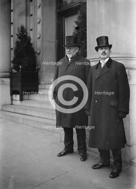 Francis E. McGovern, Governor of Wisconsin, Right, with Gov. Carey of Illinois, 1912. Creator: Harris & Ewing.