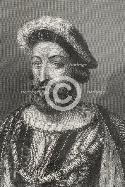 Francis I, (1494-1547), King of France from 1515 to 1547, 1856.  Creator: Charles Geoffroy.