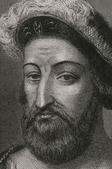 Francis I, (1494-1547), King of France from 1515 to 1547, 1856. Creator: Charles Geoffroy