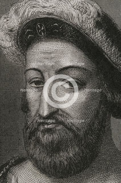 Francis I, (1494-1547), King of France from 1515 to 1547, 1856.  Creator: Charles Geoffroy.