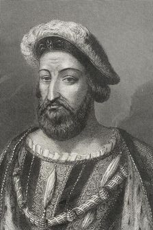 Francis I, (1494-1547), King of France from 1515 to 1547, 1856. Creator: Charles Geoffroy