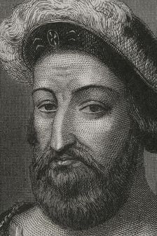 Francis I, (1494-1547), King of France from 1515 to 1547, 1856. Creator: Charles Geoffroy