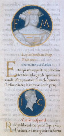 Francis I and Julius Caesar, 1519. Creator: Godefroy Le Batave