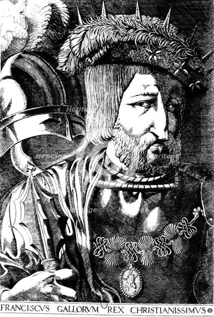 Francis I, King of France, 1536.  Creator: Jacques Prevost.