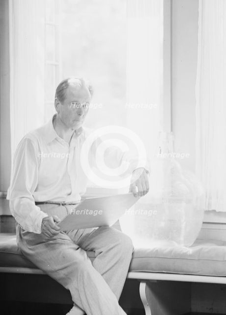 Francis Newton, portrait photograph, 1933 Sept. Creator: Arnold Genthe.