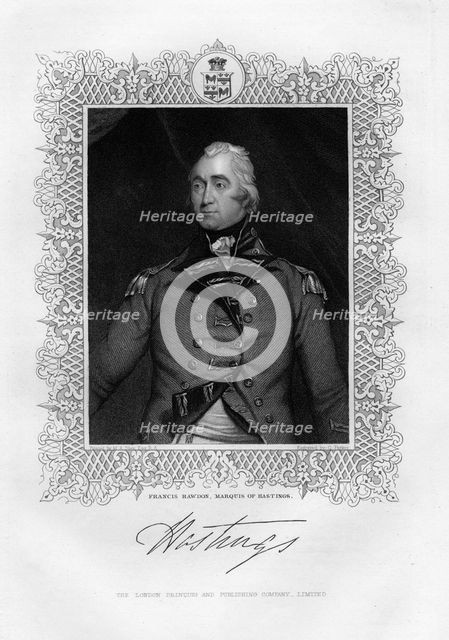 Francis Rawdon-Hastings (1754-1826), 1st Marquis of Hastings, 19th century.Artist: G Parker