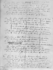 Francis Scott Key, Original Manuscript of Star Spangled Banner 1914. Creators: Harris & Ewing, Francis Scott Key