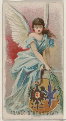 Franco-German Treaty, from the Holidays series (N80) for Duke brand cigarettes, 1890., 1890. Creator: George S. Harris & Sons