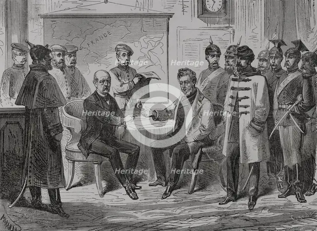 Franco-Prussian War (1870-1871): Armistice ceremony and capitulation of Paris...1871 . Creators: Fernando Miranda, Tomás Carlos Capuz.