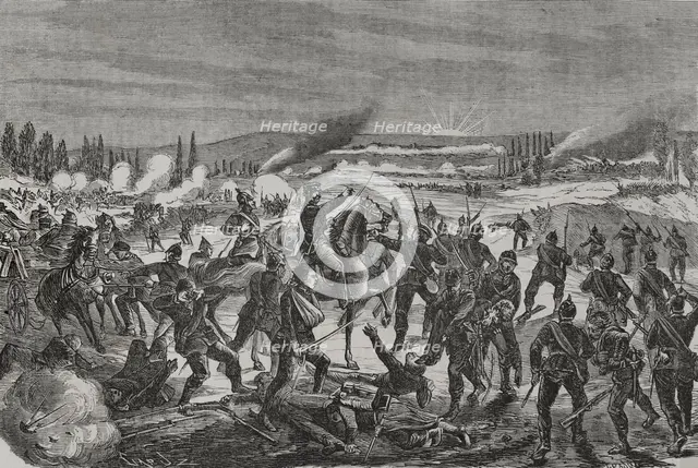 Franco-Prussian War (1870-1871): Battle of Noisseville (31 August 1870), 1870.  Creator: Tomás Carlos Capuz.
