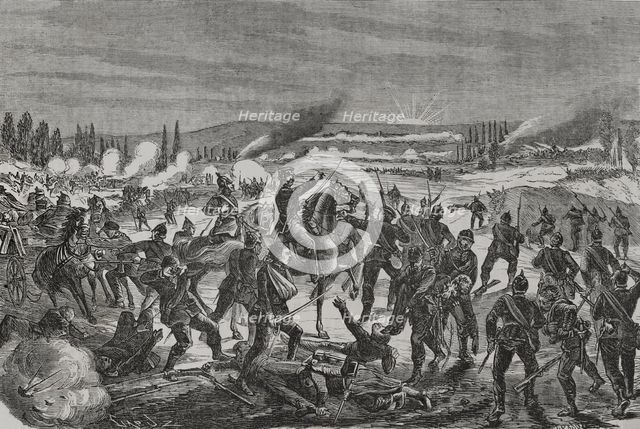 Franco-Prussian War (1870-1871): Battle of Noisseville (31 August 1870), 1870.  Creator: Tomás Carlos Capuz.