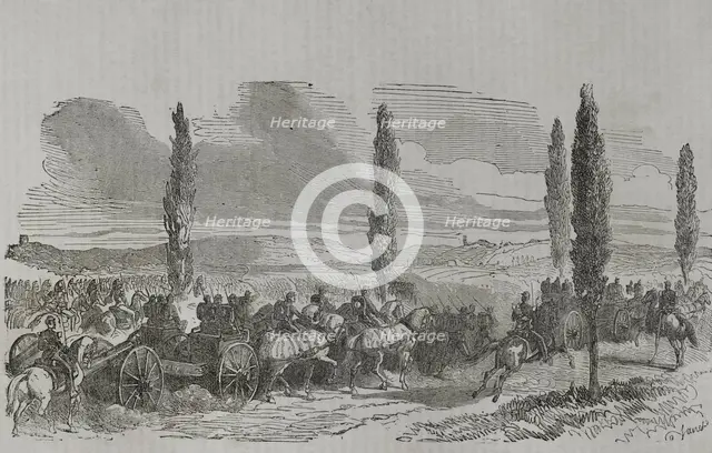 Franco-Prussian War (1870-1871): Battle of Gravelotte (18 August 1870), 1870.  Creator: Unknown.