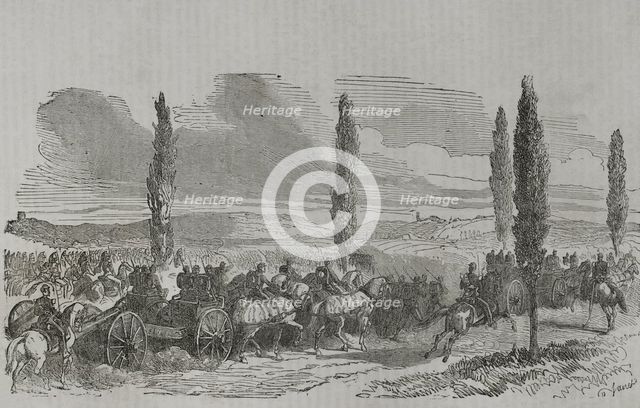Franco-Prussian War (1870-1871): Battle of Gravelotte (18 August 1870), 1870.  Creator: Unknown.