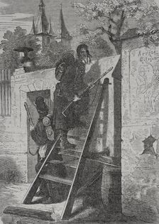 Franco-Prussian War (1870-1871): German scout patrol in French territory, 1871. Creator: Unknown