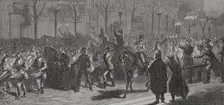 Franco-Prussian War (1870-1871): Germans leave the city, 1871. Creator: Unknown
