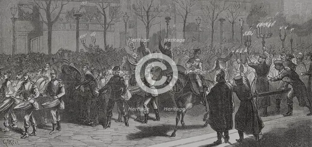 Franco-Prussian War (1870-1871): Germans leave the city, 1871.  Creator: Unknown.