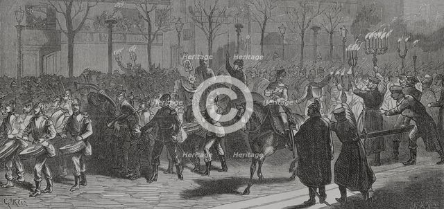 Franco-Prussian War (1870-1871): Germans leave the city, 1871.  Creator: Unknown.