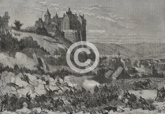 Franco-Prussian War (1870-1871): Defence of Châteaudun, 1870 (1871).  Creator: Unknown.