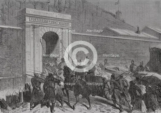 Franco-Prussian War (1870-1871): Entry of the Germans into the Fort Mont-Valérien, Siege of...1871. Creators: Fernando Miranda, Tomás Carlos Capuz.