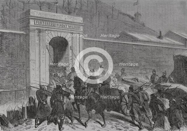 Franco-Prussian War (1870-1871): Entry of the Germans into the Fort Mont-Valérien, Siege of...1871. Creators: Fernando Miranda, Tomás Carlos Capuz.