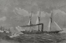 Franco-Prussian War (1870-1871): Engagement of the "Grille" with French warships, 1870. Creator: Tomás Carlos Capuz
