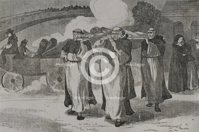 Franco-Prussian War (1870-1871): French religious ambulances, 1870.  Creator: Unknown.