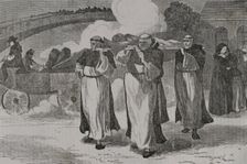 Franco-Prussian War, (1870-1871): French religious ambulances, 1870. Creator: Unknown