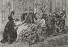 Franco-Prussian War (1870-1871): King William I of Prussia (1797-1888) visiting the wounded..., 1871 Creator: Unknown