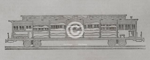 Franco-Prussian War (1870-1871): Medical train, 1871. Creator: Unknown.