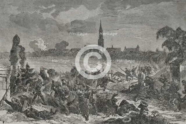 Franco-Prussian War (1870-1871): Siege of Strasbourg (15 August-28 September 1870), 1870.  Creator: Unknown.