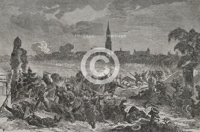 Franco-Prussian War (1870-1871): Siege of Strasbourg (15 August-28 September 1870), 1870.  Creator: Unknown.