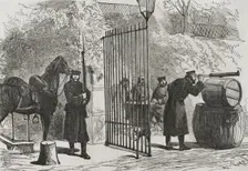 Franco-Prussian War (1870-1871): Prussian outpost in the French town of Saint-Cloud, 1870. Creator: Tomás Carlos Capuz