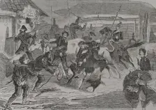 Franco-Prussian War (1870-1871): Prussian soldiers in search of food, 1870. Creator: Unknown