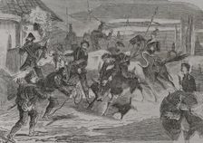 Franco-Prussian War (1870-1871): Prussian soldiers in search of food, 1870. Creator: Unknown
