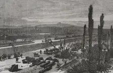 Franco-Prussian War (1870-1871): Preparations for the defence of Lyon, France, 1870. Creator: Laporta