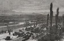 Franco-Prussian War (1870-1871): Preparations for the defence of Lyon, France, 1870. Creator: Laporta