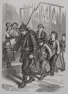 Franco-Prussian War (1870-1871): The last German in Paris, 1871. Creator: Unknown