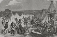 Franco-Prussian War (1870-71): The French camp of Marshal Mac Mahon at Reichshoffen..., 6 Aug 1870. Creator: Unknown
