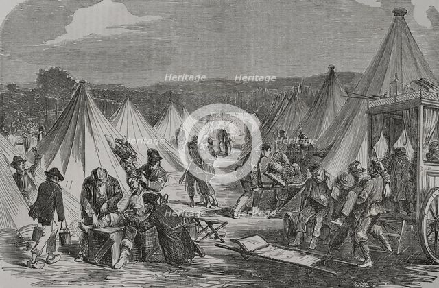 Franco-Prussian War (1870-71): The French camp of Marshal Mac Mahon at Reichshoffen..., 6 Aug 1870. Creator: Unknown.