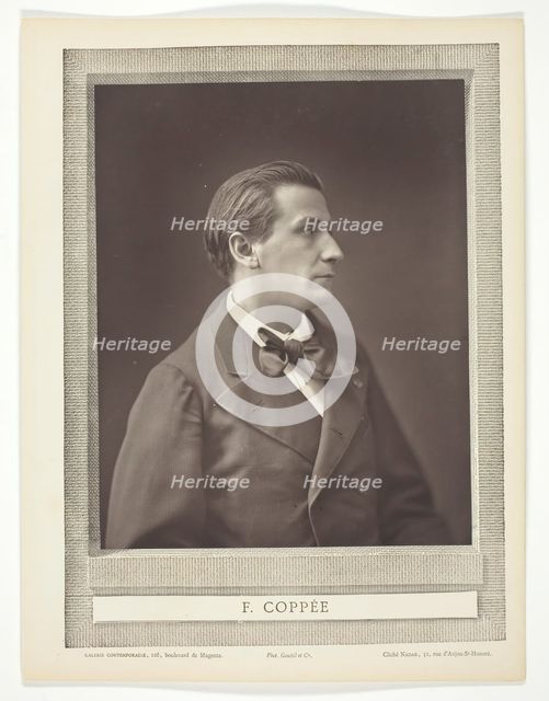 François Coppée (French poet and novelist, 1842-1908), c. 1876. Creator: Nadar.