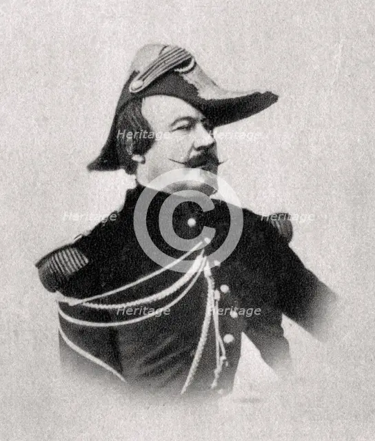 Francois Certain Canrobert, French general, 1869. Artist: Unknown