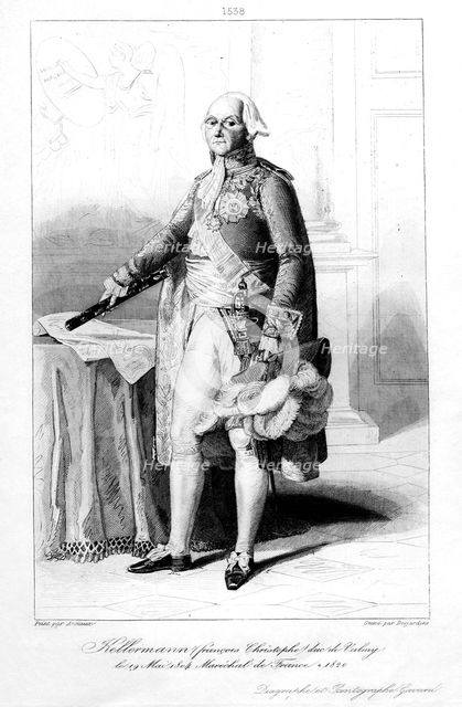 Francois Christophe Kellermann (1735-1820), Duke of Valmy and Marshal of France, 1839.Artist: Desjardins