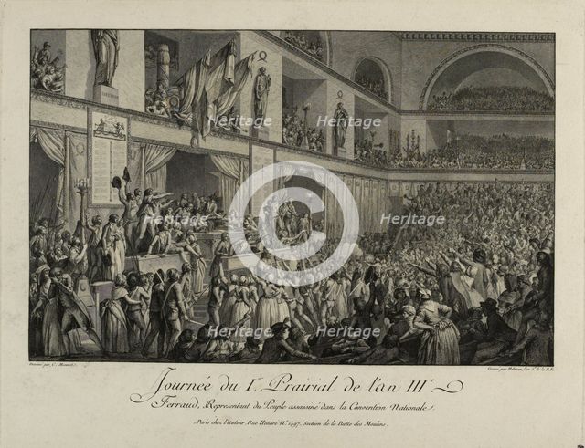 François Antoine de Boissy d'Anglas saluting Jean Féraud's head during the Prairial uprising, .
