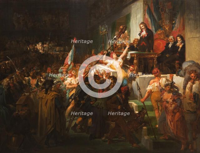 François Antoine de Boissy d'Anglas saluting Jean Féraud's head during the Prairial uprising, 1830.
