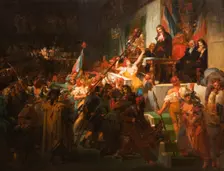 François Antoine de Boissy d'Anglas saluting Jean Féraud's head during the Prairial uprising, 1830