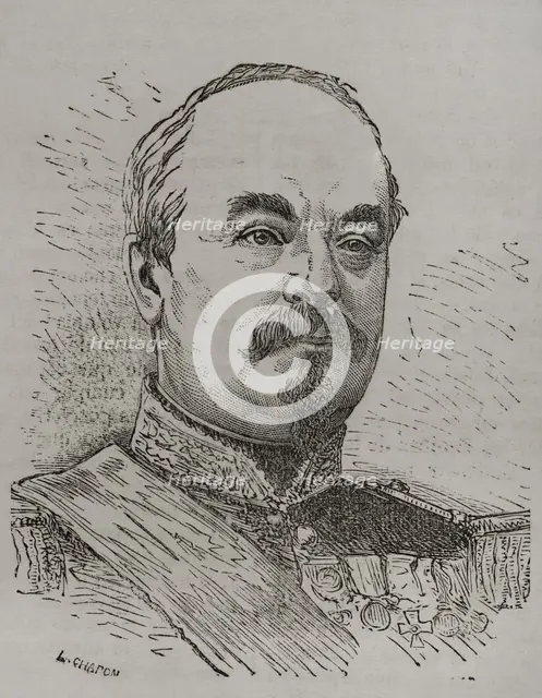 François Achille Bazaine (1811-1888), Marshal of France, 1870.  Creator: L Chapon.