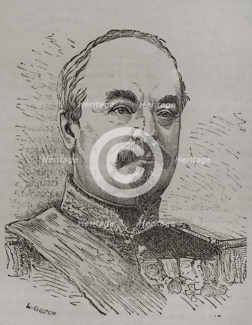 François Achille Bazaine (1811-1888), Marshal of France, 1870.  Creator: L Chapon.