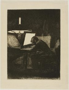 François Bonvin Etching, 1861. Creator: Francois Bonvin