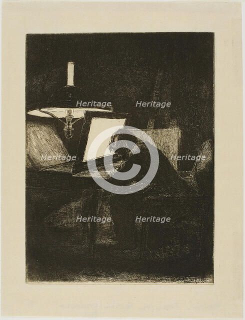 François Bonvin Etching, 1861. Creator: Francois Bonvin.